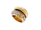 Bague 55 bague POMELLATO tubulaire large t55 or jaune blanc 18k 34gr diamants 0.9ct 58 Facettes 267204