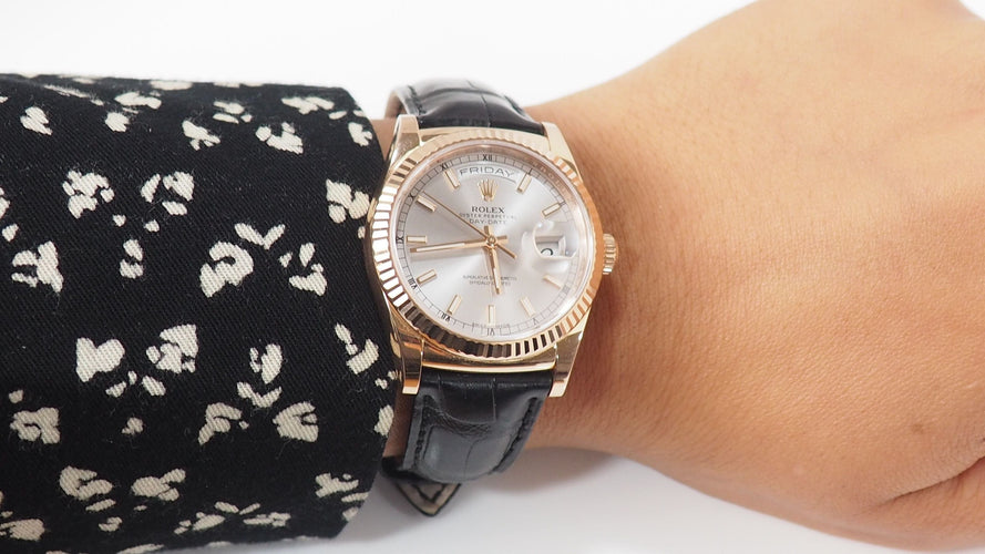 Montre Montre Rolex Day_Date en or rose 36 58 Facettes 32230