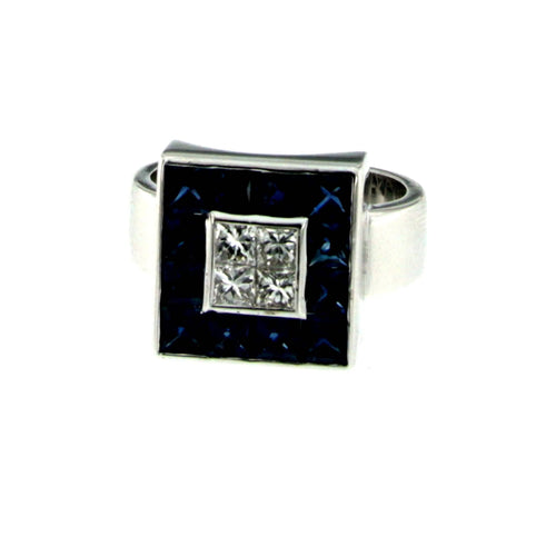 Bague Bague Diamant Saphir 58 Facettes 3200