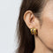 Boucles d'oreilles Boucles d'oreilles Elizabeth Locke en pierres précieuses Amalfi Tutti Frutti Créoles larges en or 18 carats 58 Facettes G13954