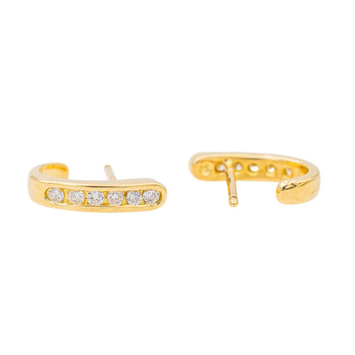 Boucles d'oreilles Boucles d'oreilles Or jaune Diamant 58 Facettes 3603628CN