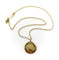 Collier Pendentif miroir tibétain en or avec diamant et chaîne par Me & Ro 58 Facettes A20043
