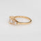 Bague 54 Bague d'anniversaire vintage en or jaune 14 carats, taille 7, sertie de 5 diamants (1,40 ct au total). 58 Facettes G14065