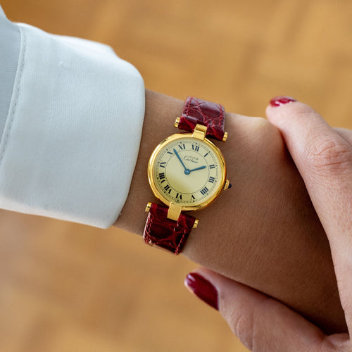 Cartier Must Vendôme - Lemon roman dial - SM 58 Facettes