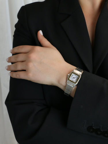 Montre CARTIER Montre Santos vintage or acier 58 Facettes 1120