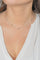 Collier Collier Or blanc Chrysoprase 58 Facettes 3028341CN