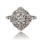 Bague 53 Bague Art Déco diamants 58 Facettes 24-018