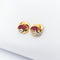 Boucles d'oreilles Boucles d'oreilles en or jaune rubis et diamant 58 Facettes 30820