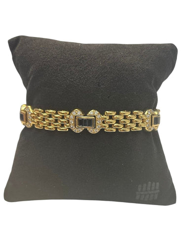 Bracelet Bracelet en or jaune, saphirs et diamants 58 Facettes 258967