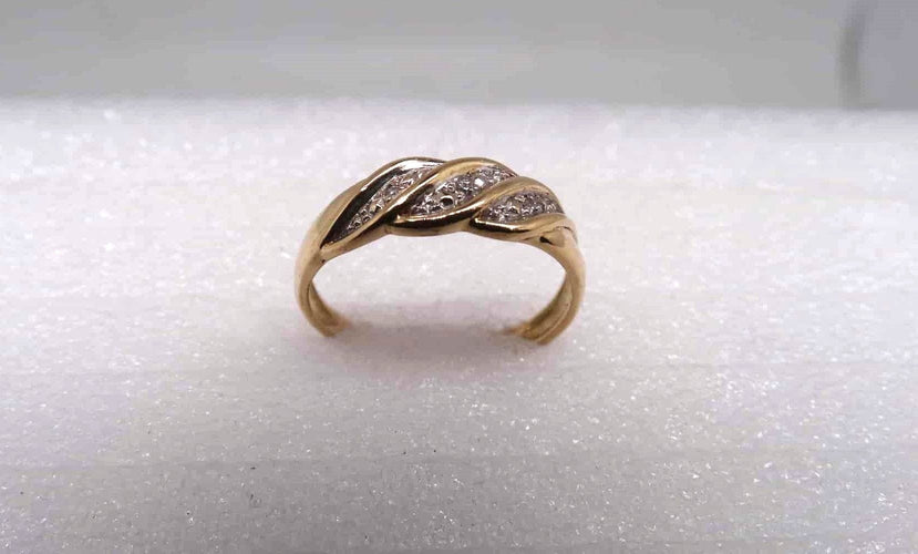Bague Bague or et Diamants 58 Facettes 12975