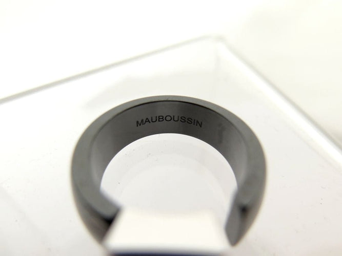 Bague 51 bague MAUBOUSSIN etoile sublime gm or blanc ceramique noire 58 Facettes 260462