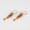 Boucles d'oreilles Boucles d'oreilles vintage en or jaune 14 carats, forme poisson articulé, 2,5 cm, bijoux fins 58 Facettes G13628
