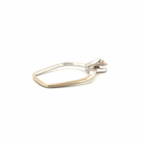 Bague 48 Solitaire Or Blanc et diamant 58 Facettes 72-GS37666