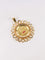 AUGIS - Médaille amour ronde or Plus qu'hier moins que demain or jaune, diamant, rubis 58 Facettes J556
