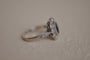 Bague 44.5 White gold and sapphire antique ring 58 Facettes