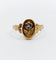 Bague 52.5 Bague art nouveau or rose fleur, saphir et diamants 58 Facettes A05529