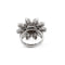 Bague Bague fleur en or blanc avec diamants de 2,1 carats 58 Facettes