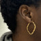 Boucles d'oreilles créoles Torchon