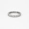 Bague 65 Alliance Américaine en or gris 58 Facettes