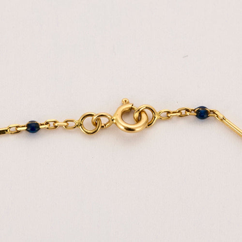 Collier Fin collier ou jaune 58 Facettes MEA4303