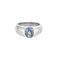 Bague 53 Bague en or gris, saphir et diamants 58 Facettes GU190
