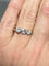 Bague Bague or blanc trilogie diamants 58 Facettes