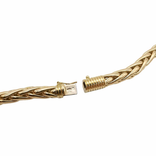 Collier Collier maille palmier en or jaune 58 Facettes