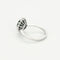 Bague 53 Bagur marguerite or blanc, émeraude et diamants 58 Facettes GU178