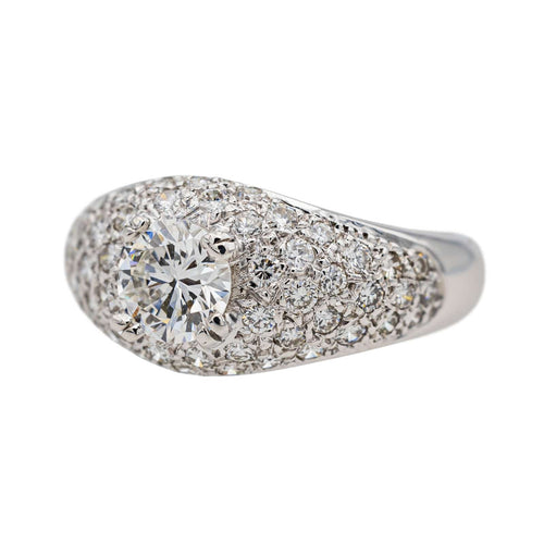 Bague 51 Bague Bandeau Or blanc Diamant 58 Facettes 3456109CN