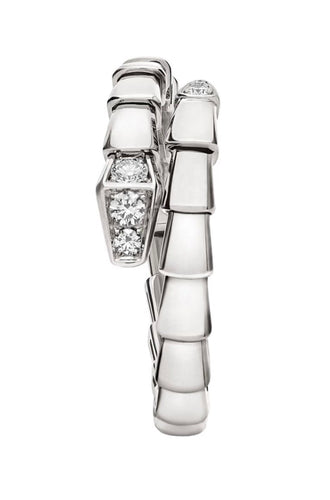 Bague 61 Bague BVLGARI Serpenti Viper en or et diamants 58 Facettes