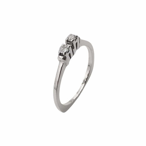 Bague 50 Bague en or blanc & diamants 58 Facettes