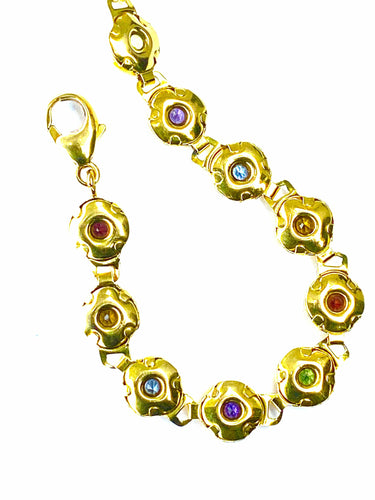 Bracelet Bracelet en or 18 carats et pierres fines 58 Facettes AB350