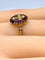 Bague 52 Bague en or jaune 18 carats ornée d’une croix en perles fines 58 Facettes AB561