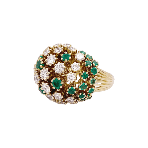 Bague 54 Bague Patek Philippe or jaune, diamants, émeraudes. 58 Facettes 34502