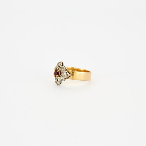 Bague Bague Flèche diamants rubis 58 Facettes LP542
