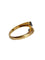 Bague 55 Bague Toi & Moi, en or jaune 18k composée de deux saphirs 58 Facettes