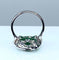 Bague Bague marguerite en or blanc 18 carats en émeraudes et diamants 58 Facettes AB216