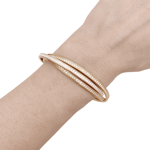 Bracelet Bracelet Cartier Trinity trois ors et diamants. 58 Facettes 34490