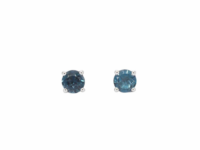 Boucles d'oreilles Boucles d'oreilles en or blanc avec topaze 58 Facettes 2330