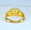 Bague 47 Chevalière or jaune 15 diamants 58 Facettes AB634