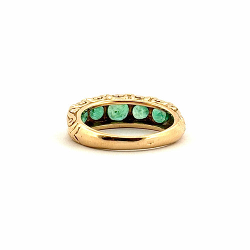 Bague 53 Bague jarretière émeraudes et diamants 58 Facettes