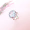Bague Aigue-marine en solitaire Or Blanc 18 K