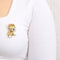 Broche Broche Lion en or jaune et blanc, émeraudes, diamants et onyx 58 Facettes 250094