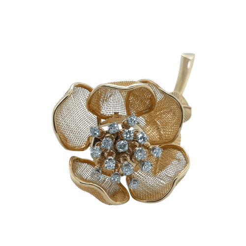 Piaget - Broche « La trembleuse » - Or jaune et Diamants