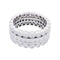 Bague Cartier, platine, diamants.