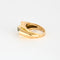 Bague 55 Bague Tank or jaune et diamants 58 Facettes 240815