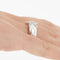 Bague 49 BAGUE ETOILE EN OR BLANC 18 CARATS 58 Facettes REF 3082/13