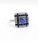 Bague Art Déco Platine, saphir pain de sucre et diamants, Branar Paris 58 Facettes A06224