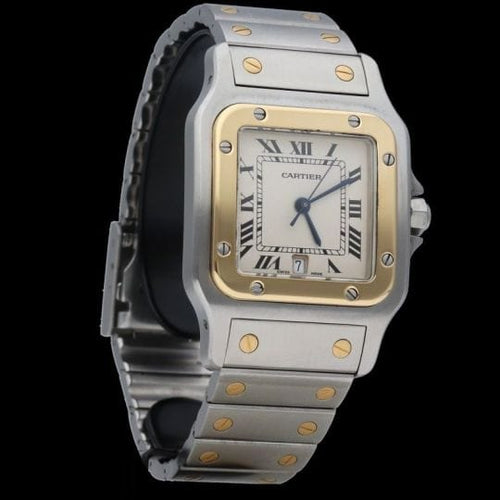 Montre à quartz Cartier Santos Galbee