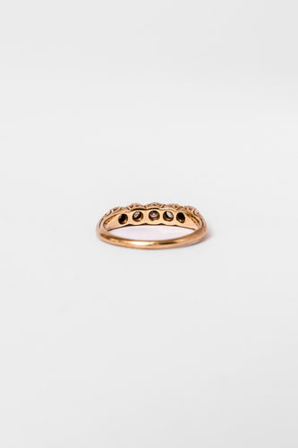 Bague 53 Bague Jarretière en or jaune et diamants 58 Facettes